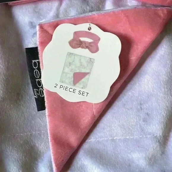 Bebe Baby Reversible Blanket Set | 2 Piece Set - Picture 3 of 7